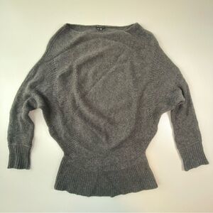 Theory Gray Joan Royal Dolman Cashmere Sweater Women’s Petite S